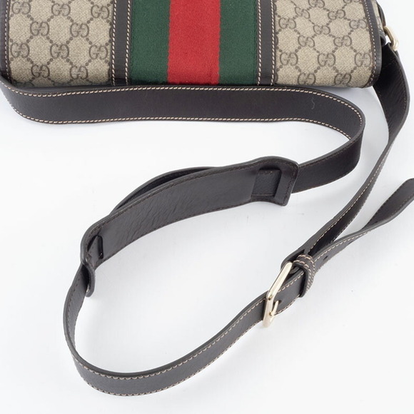 GUCCI Brown Leather Shoulder Bag - Picture 5 of 13